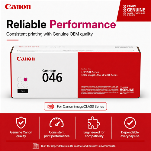 Canon 046 Magenta Toner Cartridge Genuine OEM