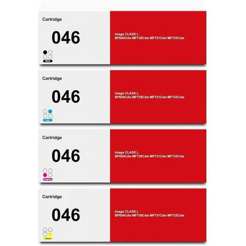 Canon Cartridge 046 Black Cyan Magenta Yellow Toner Set of 4 Genuine OEM
