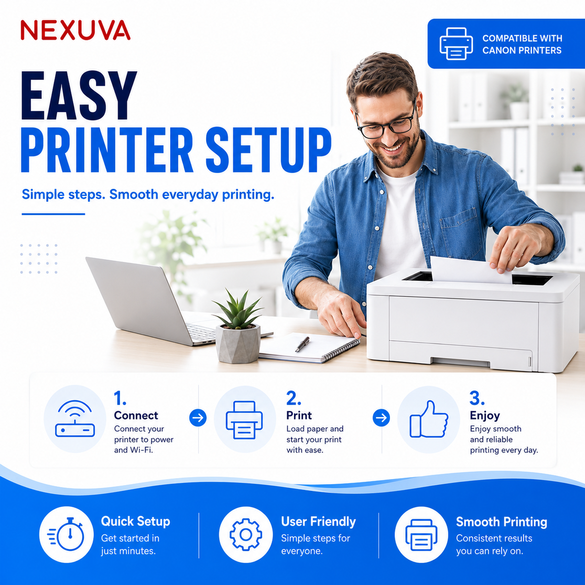 NEXUVA CRG-067H Compatible Toner Cartridge 4-Pack Set for Canon - Black, Cyan, Magenta, Yellow