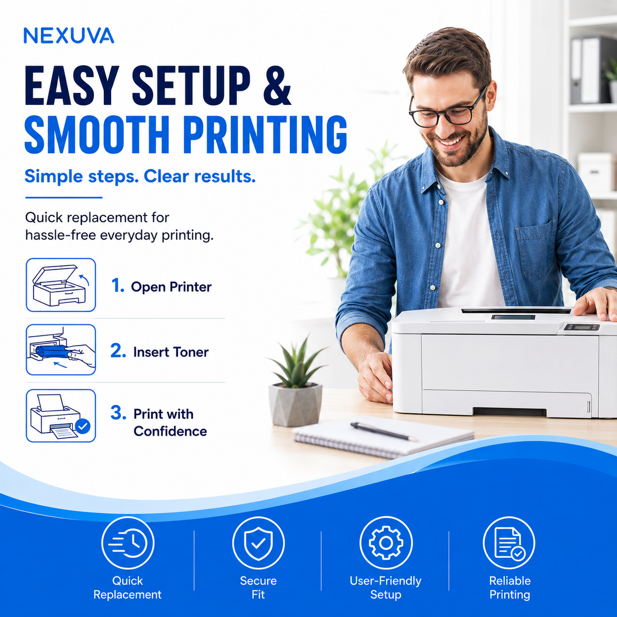 طقم خراطيش تونر NEXUVA CRG-067 متوافق مع Canon Color imageCLASS عدد 4 قطع