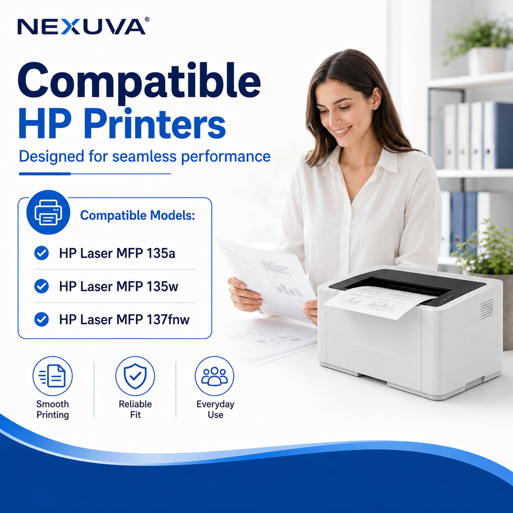 NEXUVA Compatible HP 106A Black Toner Cartridge – W1106A, 1.5K Pa