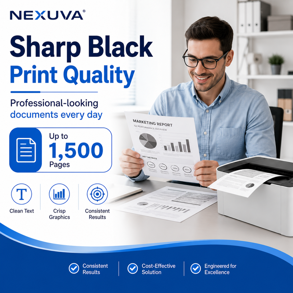 NEXUVA Compatible HP 106A Black Toner Cartridge – W1106A, 1.5K Pa