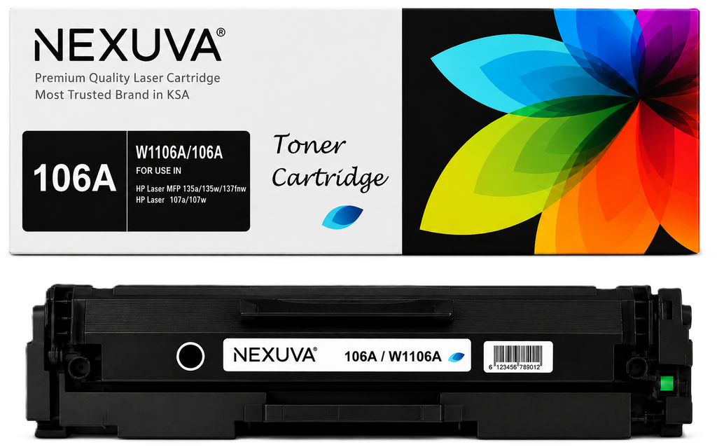 NEXUVA Compatible HP 106A Black Toner Cartridge – W1106A, 1.5K Pa