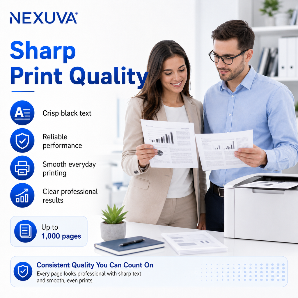 NEXUVA Compatible HP 150A Black Toner Cartridge – W1500A, 1,000 Pages