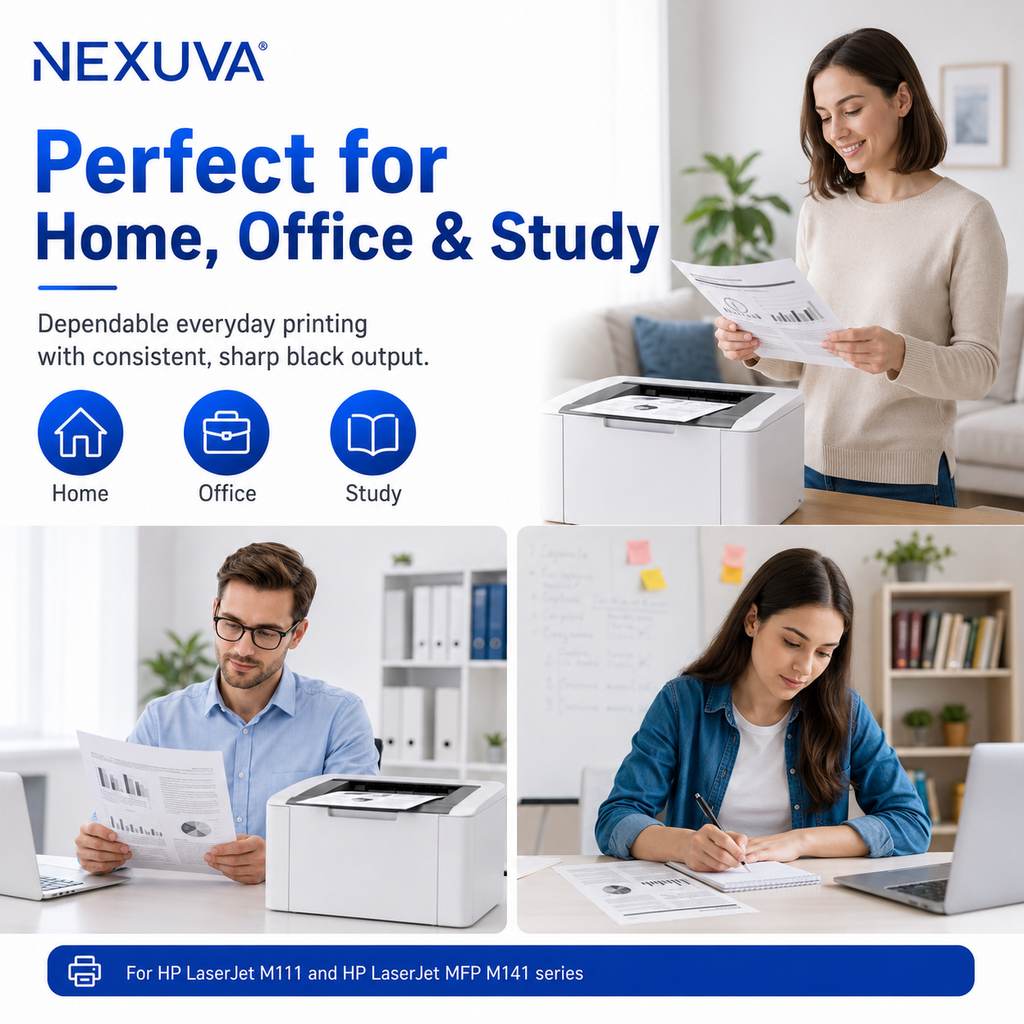 NEXUVA Compatible HP 150A Black Toner Cartridge – W1500A, 1,000 Pages
