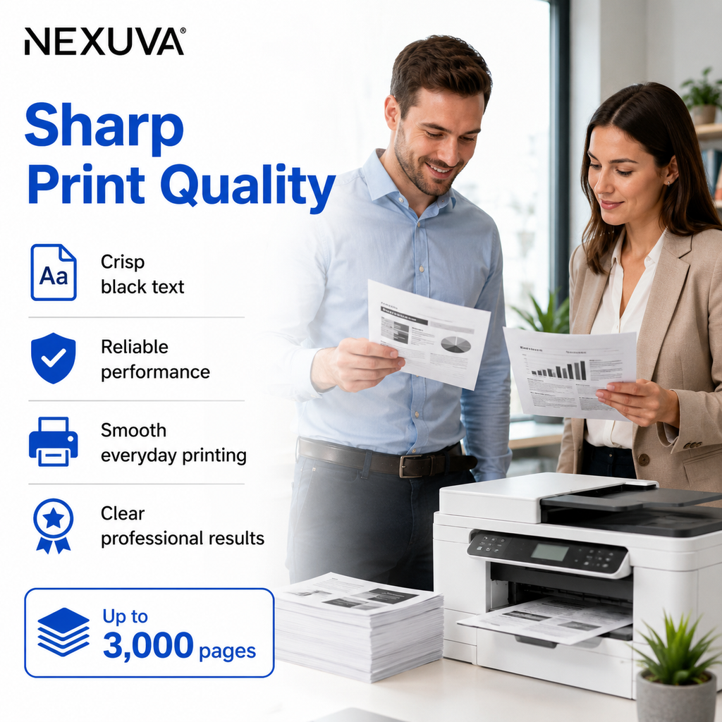 NEXUVA Compatible HP 151A Black Toner Cartridge – W1510A, 3,000 Pages