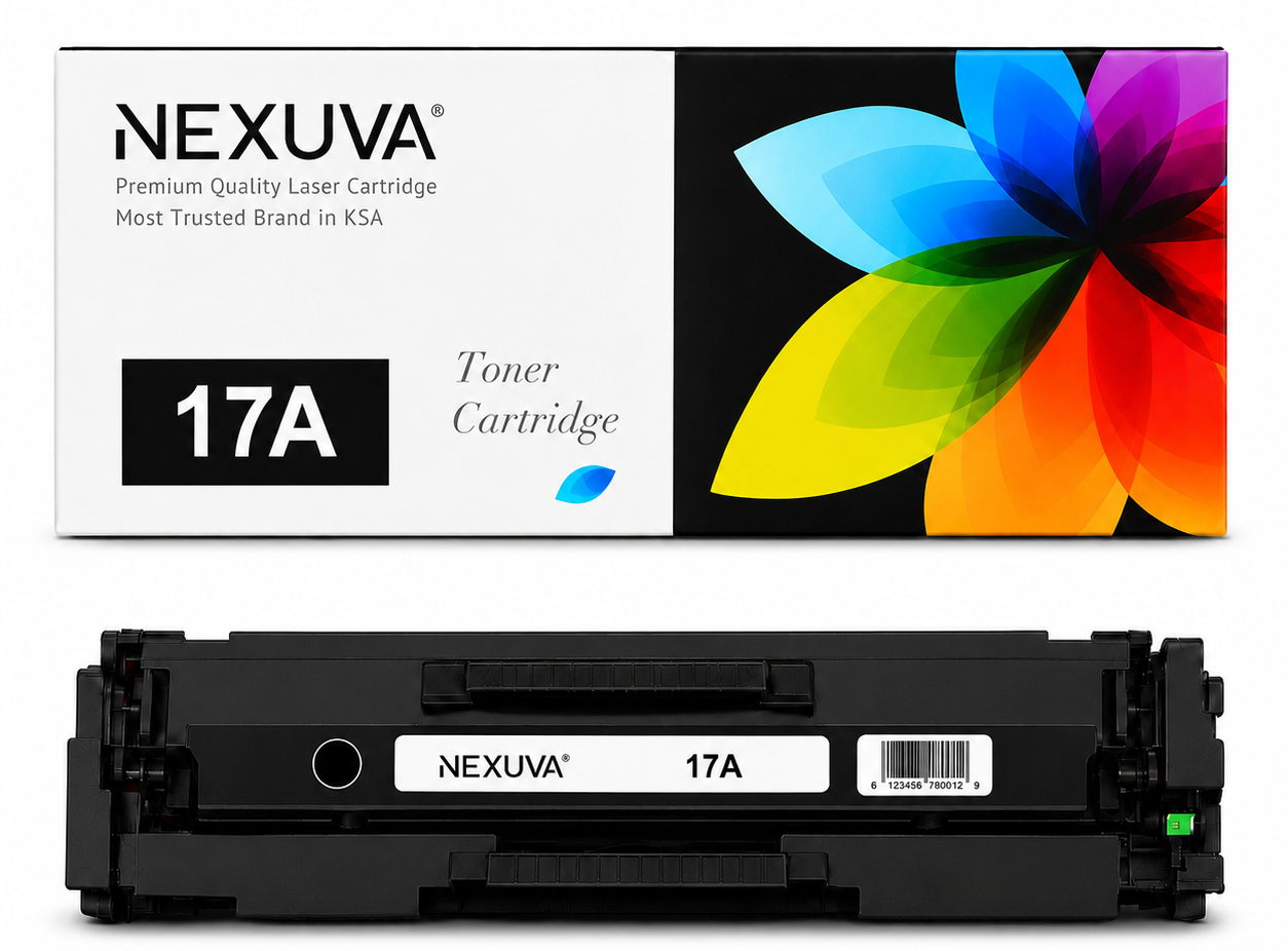 NEXUVA Compatible HP 17A Black Toner Cartridge – CF217A, 1,600 Pages
