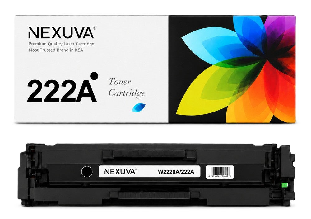 NEXUVA Compatible HP 222A Toner Cartridge 4-Pack Set - Black, Cyan, Magenta, Yellow