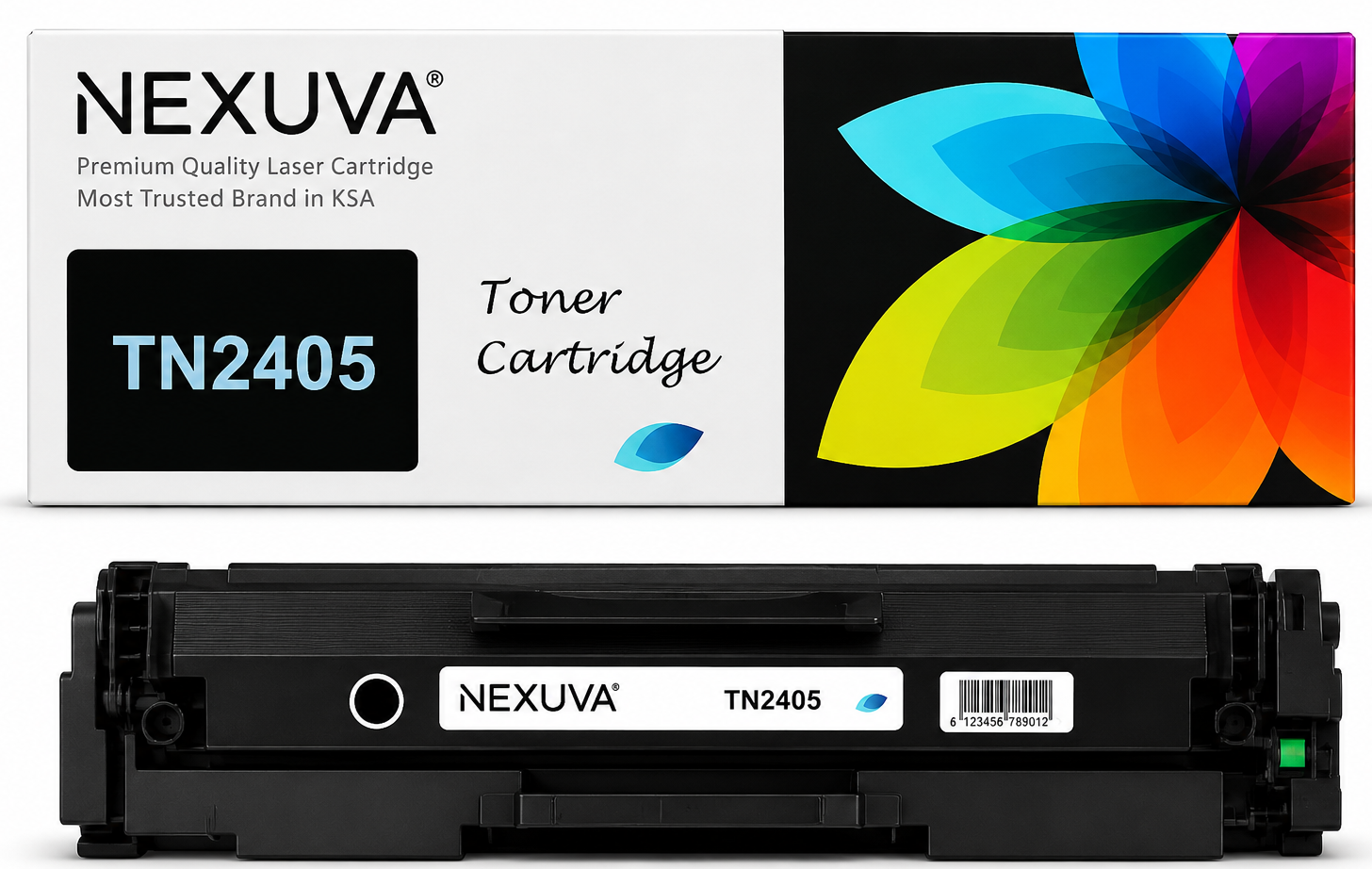NEXUVA Compatible Brother TN2405 Black Toner Cartridge – 1,200 Pages