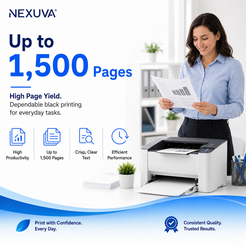 NEXUVA Compatible Xerox 3020 Black Toner Cartridge – 3,000 Pages