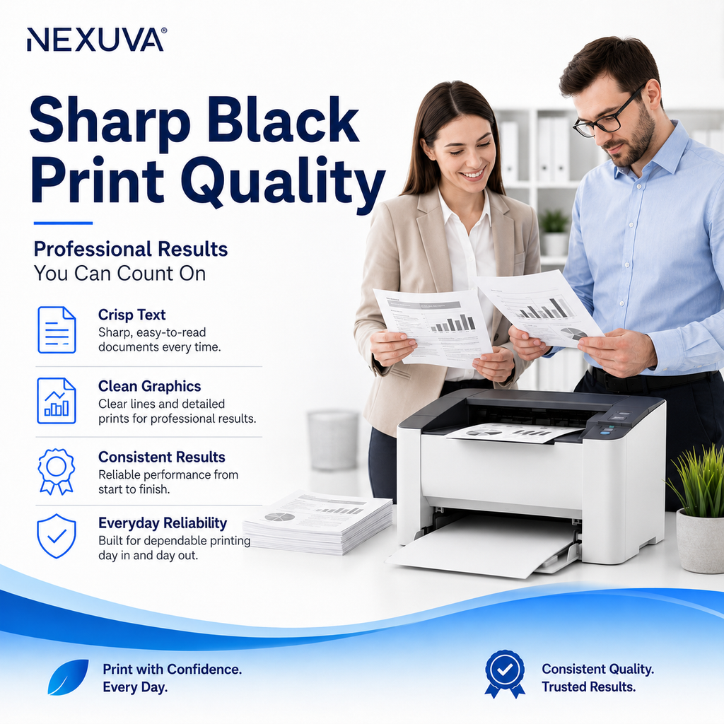 NEXUVA Compatible Xerox 3020 Black Toner Cartridge – 3,000 Pages