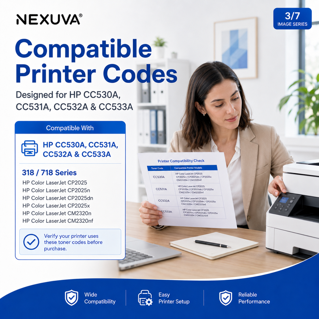 NEXUVA Compatible Canon CRG-718/318/118 Toner Cartridge 4-Pack Set