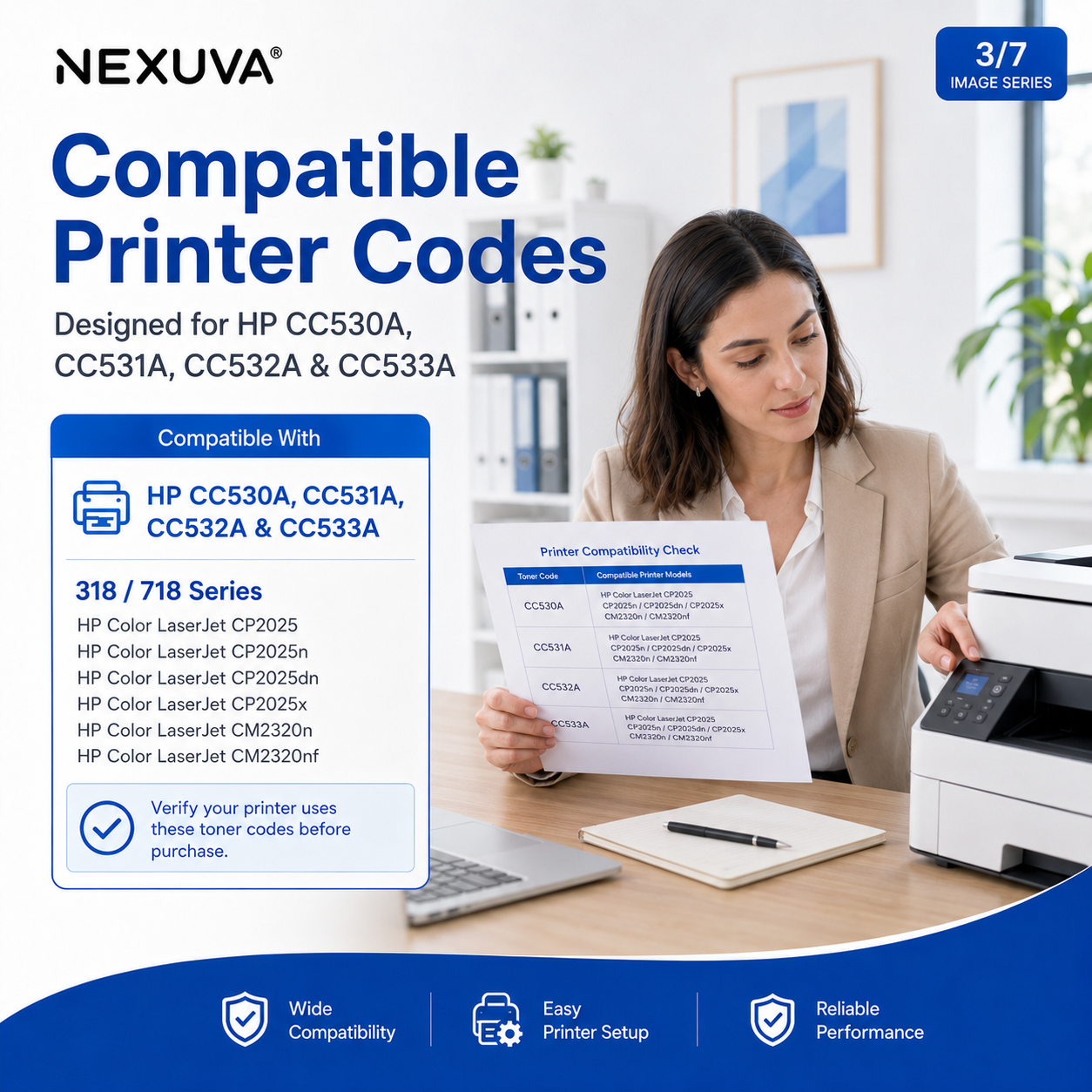 NEXUVA Compatible Canon CRG-718/318/118 Toner Cartridge 4-Pack Set