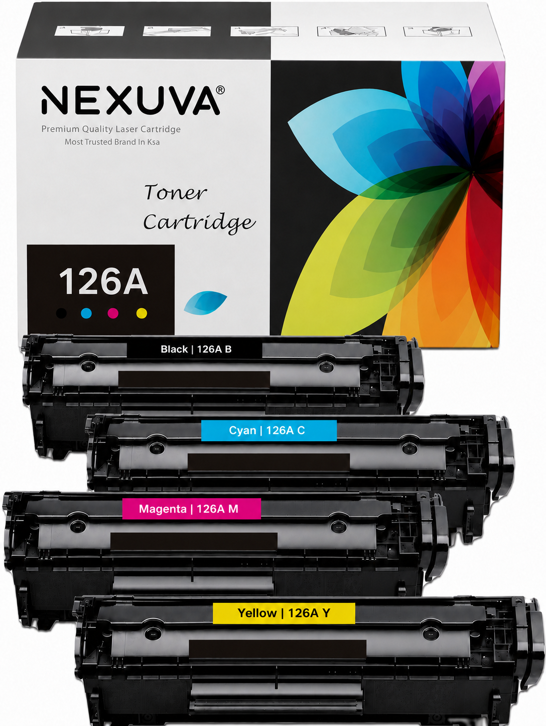NEXUVA Compatible HP 126A Toner Cartridge 4-Pack Set – CF350A CF351A CF352A CF353A