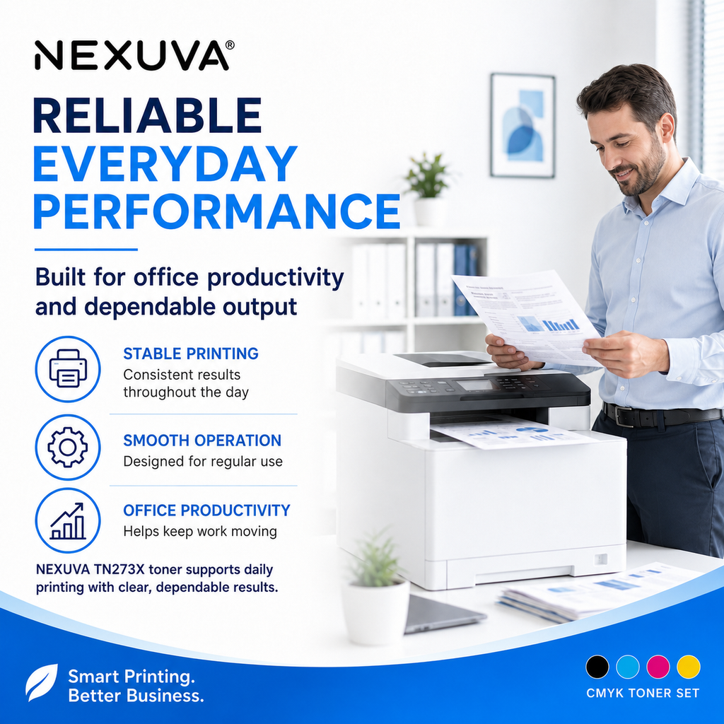 NEXUVA Compatible Brother TN273X High-Yield Toner Cartridge 4-Pack Set