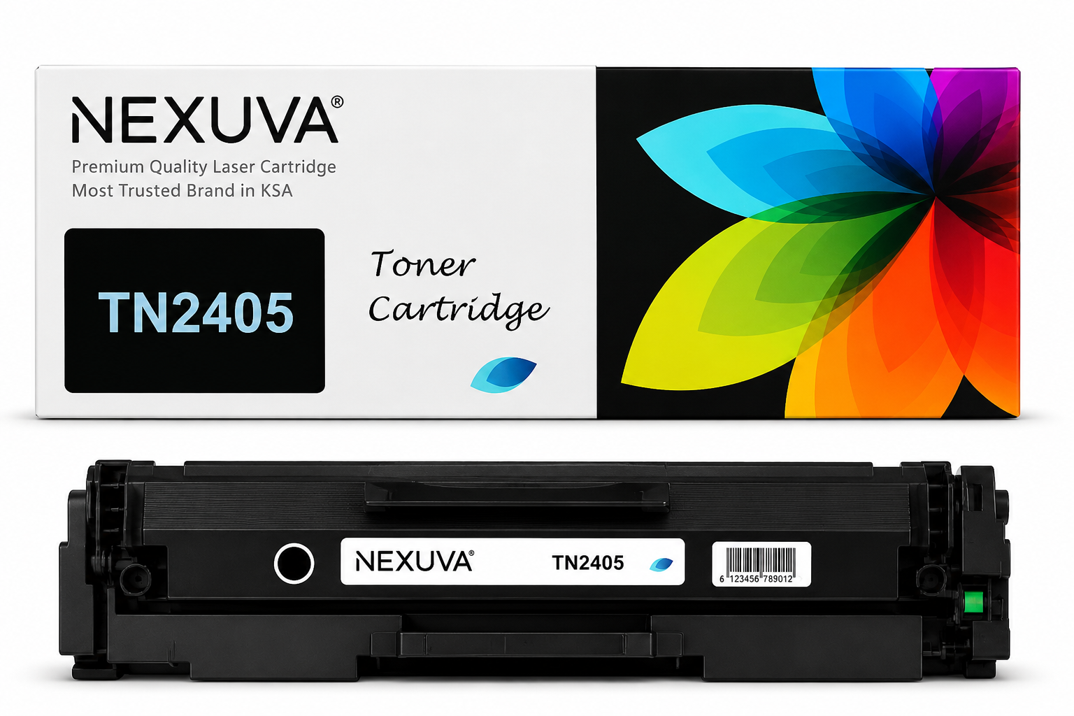NEXUVA Compatible Brother TN2405 Black Toner Cartridge – 1,200 Pages