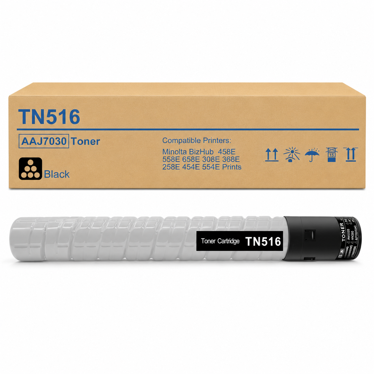 NEXUVA Konica Minolta TN516 AAJ7030 Black Toner Cartridge Replacement for Konica Minolta Bizhub