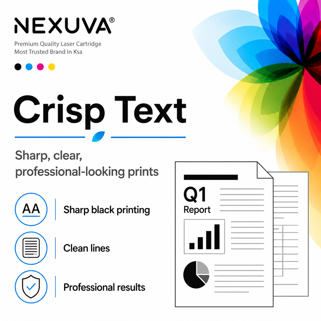 NEXUVA Compatible HP 410A Toner Cartridge 4-Pack Set, Black Cyan Magenta Yellow