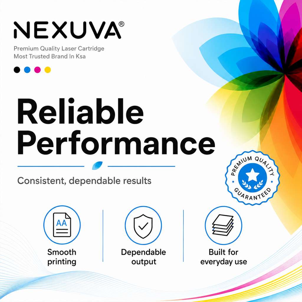 NEXUVA Compatible HP 410A Toner Cartridge 4-Pack Set, Black Cyan Magenta Yellow