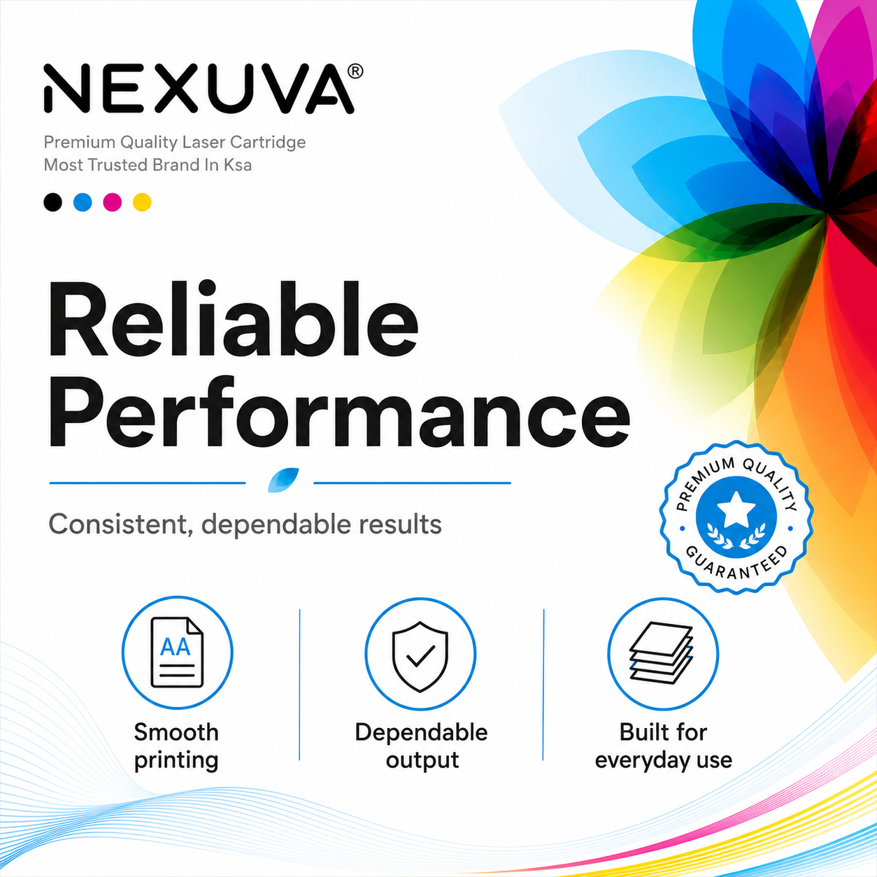 عبوة حبر ليزر متوافقة من NEXUVA لطابعة اتش بي 410X عالية الإنتاجية (4 عبوات) - أسود وسماوي وأرجواني وأصفر
