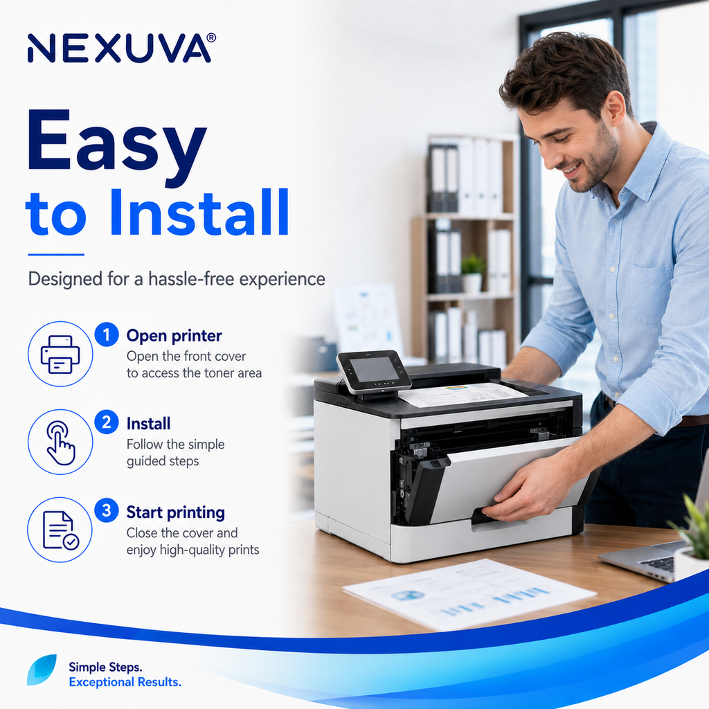 NEXUVA Compatible HP 415A Toner Cartridge 4-Pack Set – W2030A W2031A W2032A W2033A