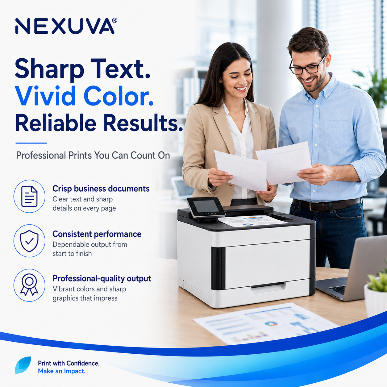 NEXUVA Compatible HP 415A Toner Cartridge 4-Pack Set – W2030A W2031A W2032A W2033A