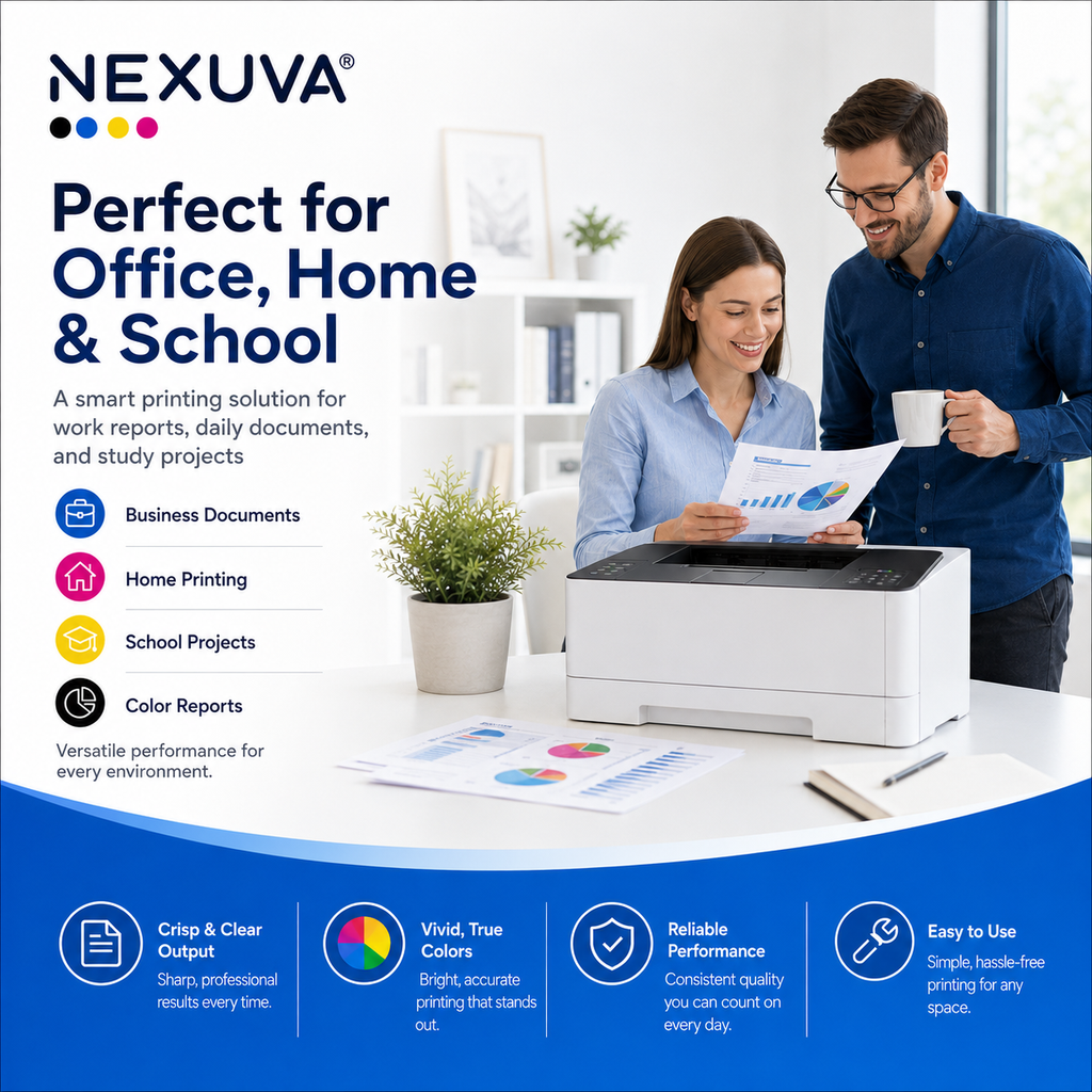 NEXUVA Compatible HP 415X High-Yield Toner Cartridge 4-Pack Set – W2030X W2031X W2032X W2033X