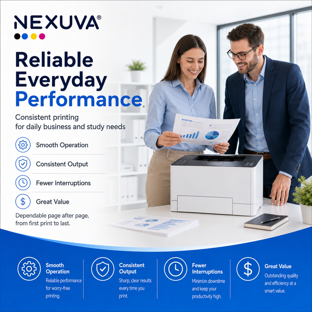 NEXUVA Compatible HP 203A Toner Cartridge 4-Pack Set – CF540A CF541A CF542A CF543A