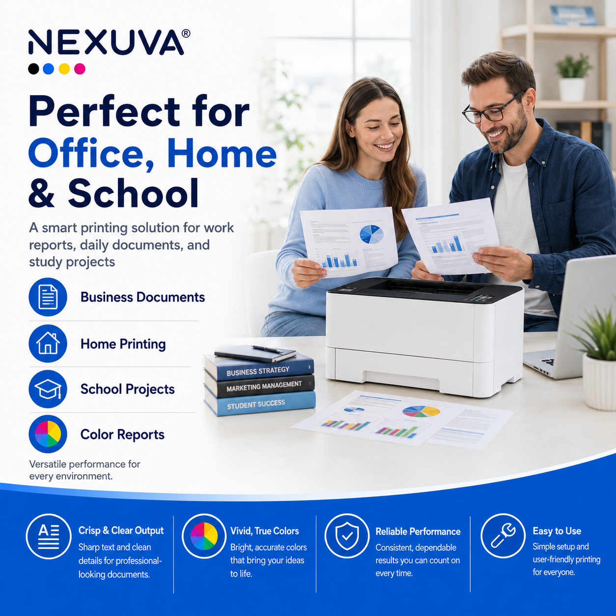NEXUVA Compatible HP 130A Toner Cartridge 4-Pack Set – CF350A CF351A CF352A CF353A