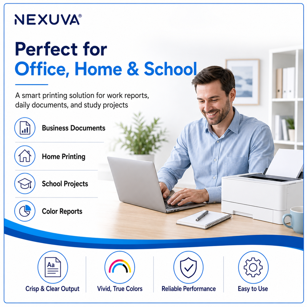 NEXUVA Compatible HP 126A Toner Cartridge 4-Pack Set – CF350A CF351A CF352A CF353A
