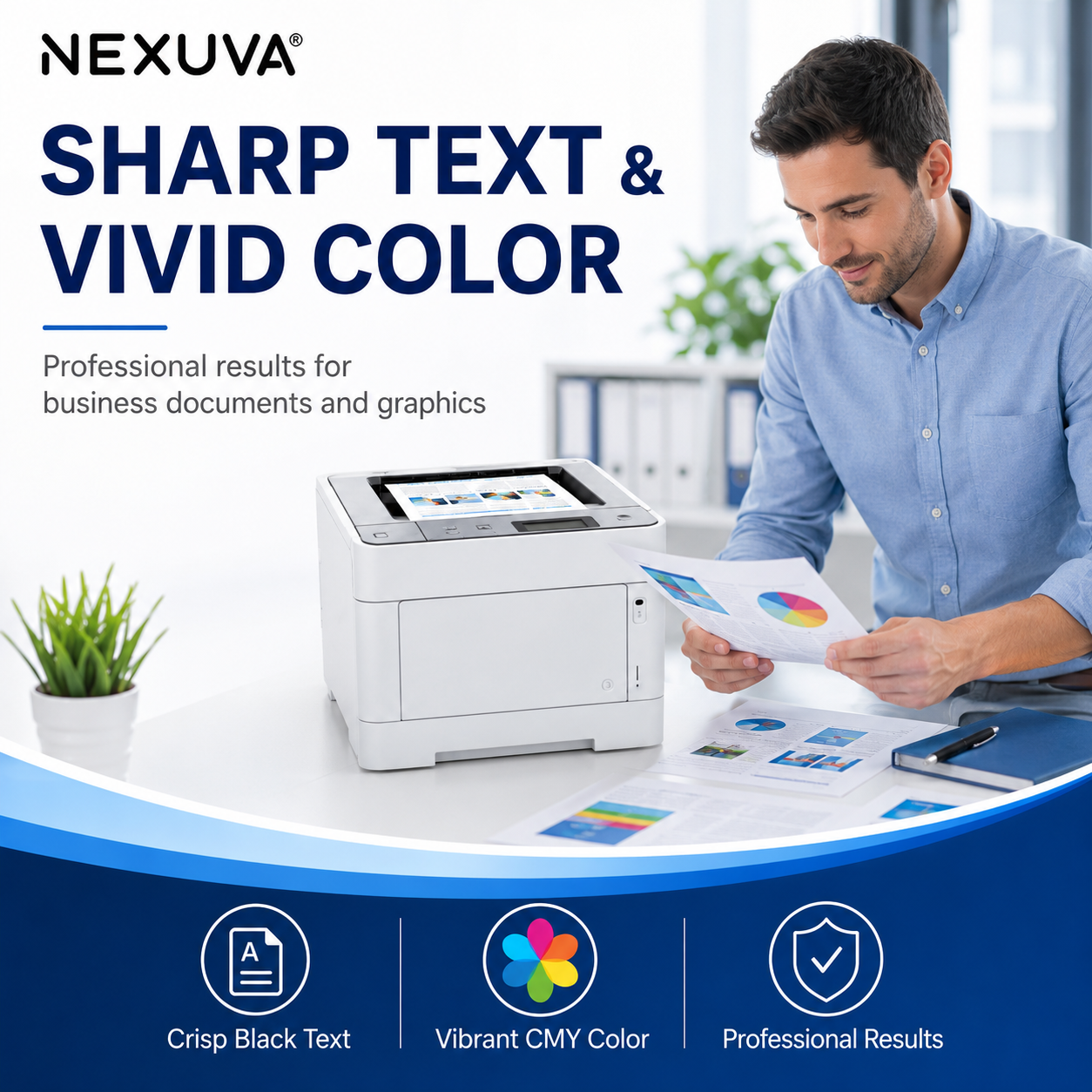 NEXUVA Compatible Brother TN227 Toner Cartridge 4-Pack Set
