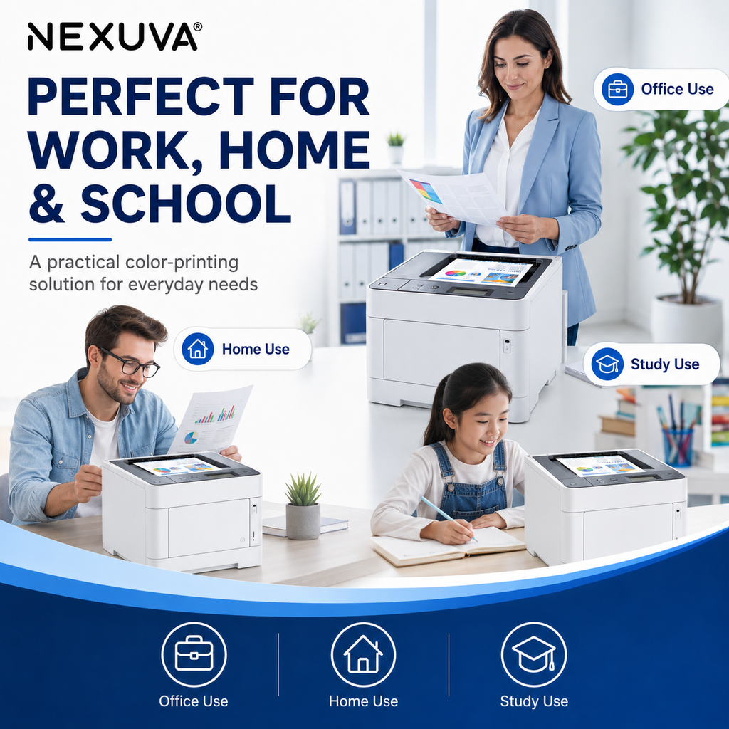 NEXUVA Compatible Brother TN227 Toner Cartridge 4-Pack Set