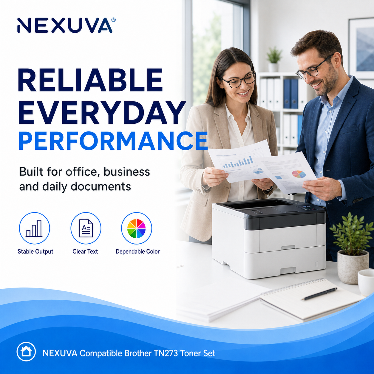 NEXUVA Compatible Brother TN273 Toner Cartridge 4-Pack Set