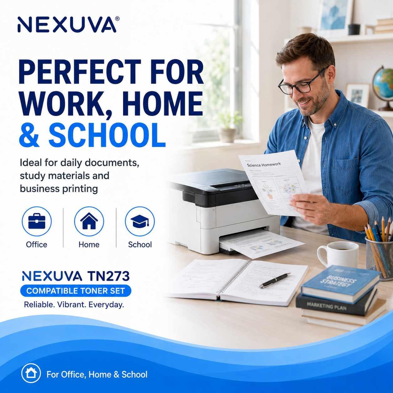NEXUVA Compatible Brother TN273 Toner Cartridge 4-Pack Set