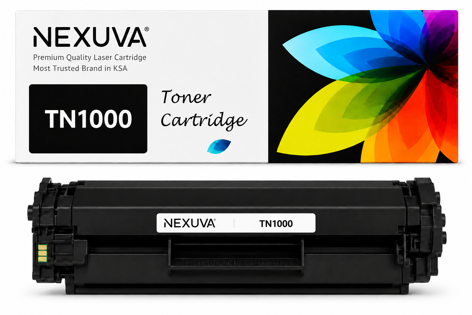 NEXUVA Compatible Brother TN1000 Black Toner Cartridge – High Yield
