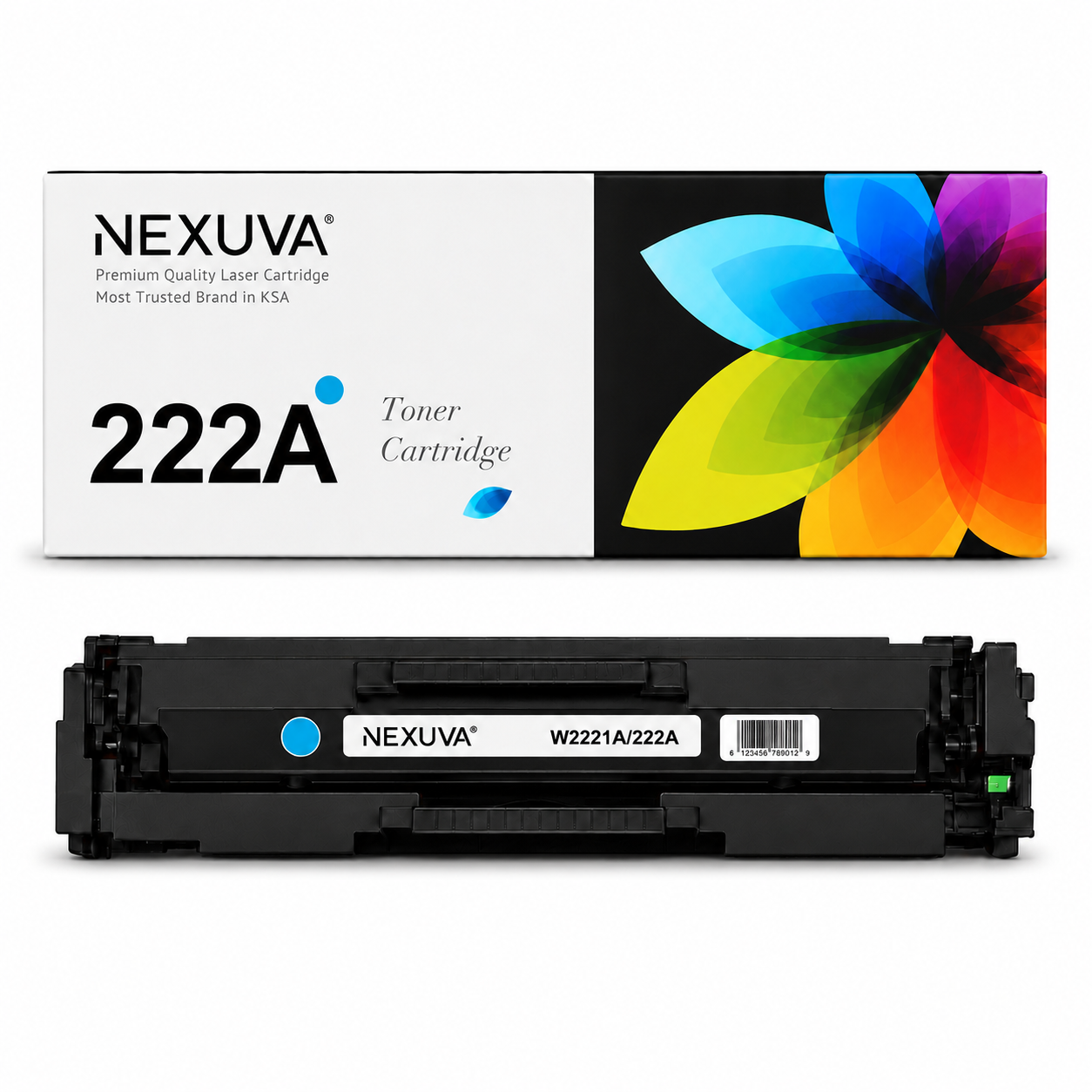 NEXUVA Compatible HP 222A Toner Cartridge 4-Pack Set - Black, Cyan, Magenta, Yellow