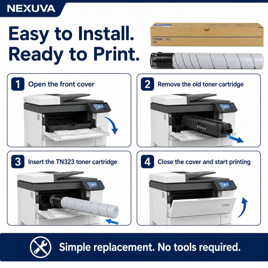 NEXUVA Tn323 compatible Toner Cartridge for Konica Minolta ...