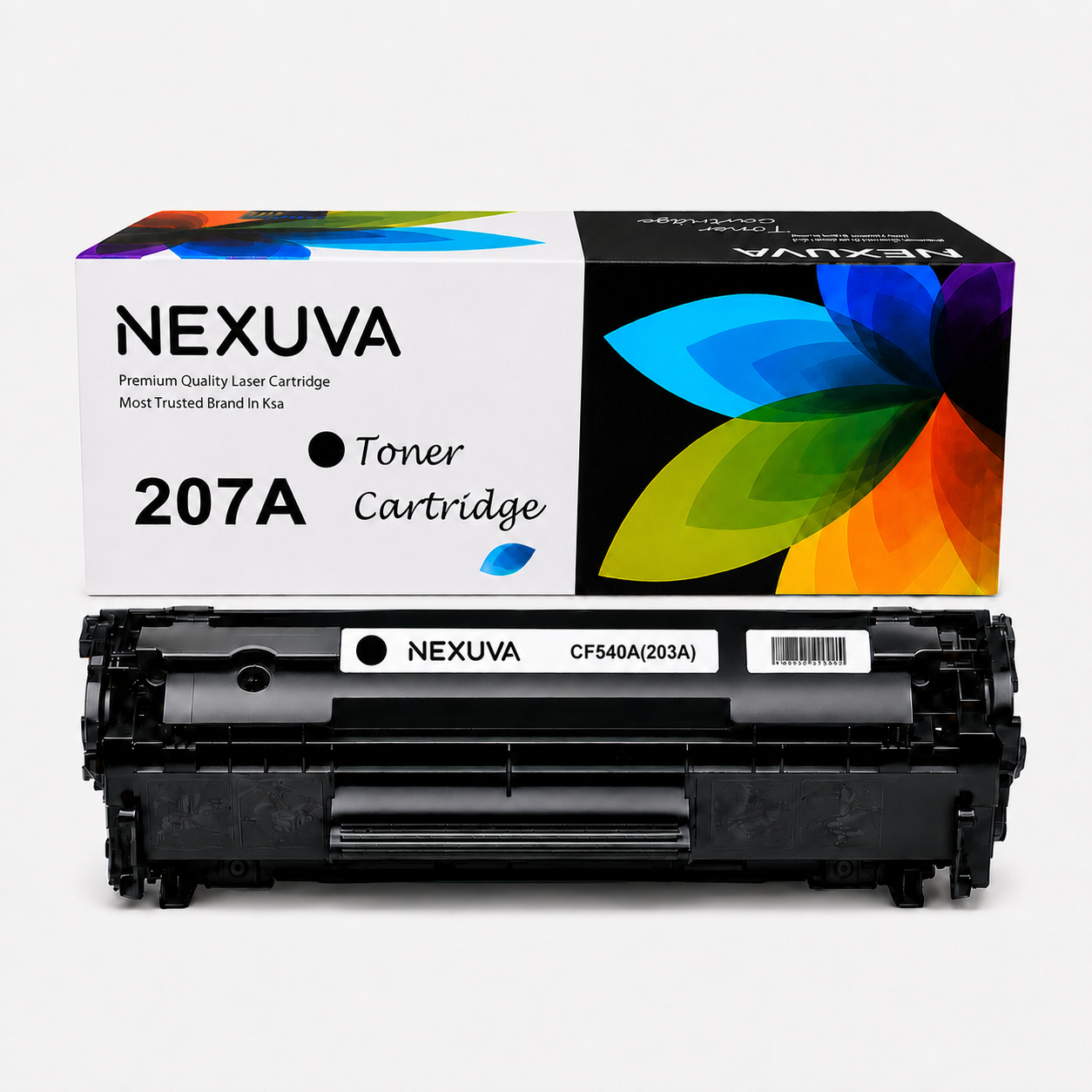 خرطوشة حبر ليزر NEXUVA 207A متوافقة - طقم 4 عبوات - أسود، سماوي، أرجواني، أصفر