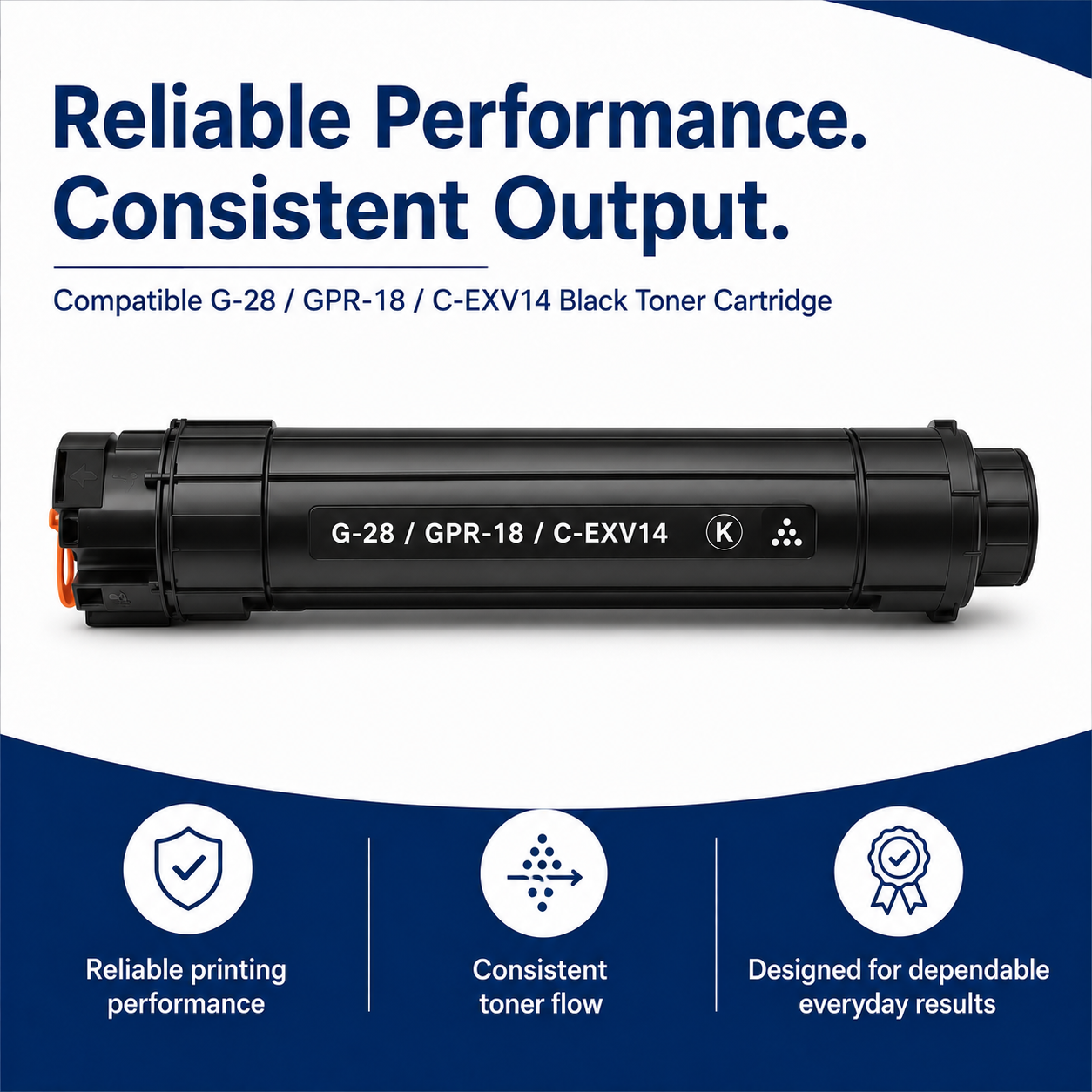 NEXUVA G-28 GPR-18 C-EXV14 Black Toner Cartridge Compatible for Canon