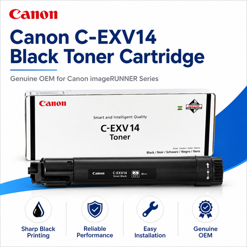 Canon C-EXV14 Black Toner Cartridge Genuine OEM