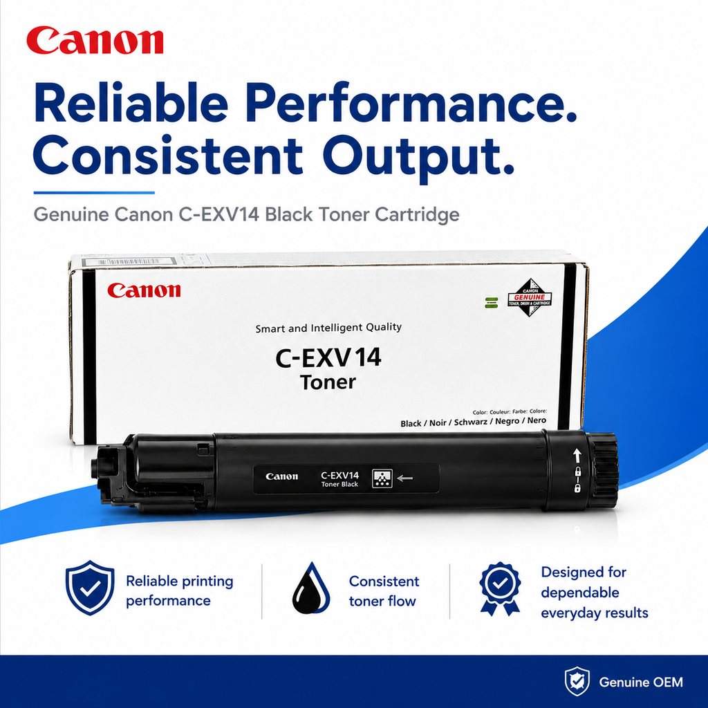 Canon C-EXV14 Black Toner Cartridge Genuine OEM