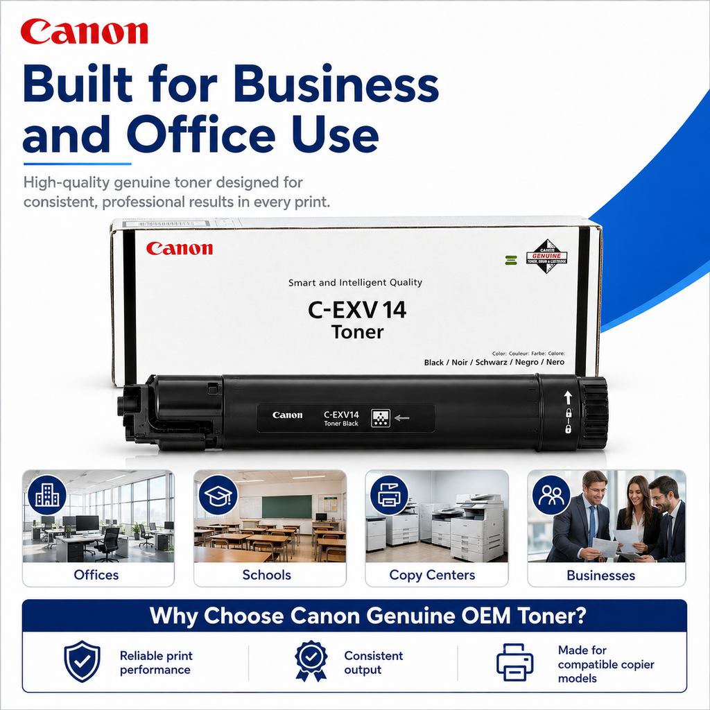 Canon C-EXV14 Black Toner Cartridge Genuine OEM