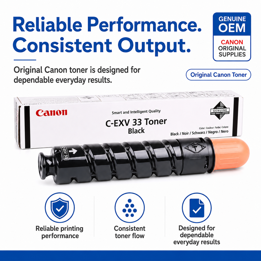 Canon C-EXV33 Black Toner Cartridge Genuine OEM