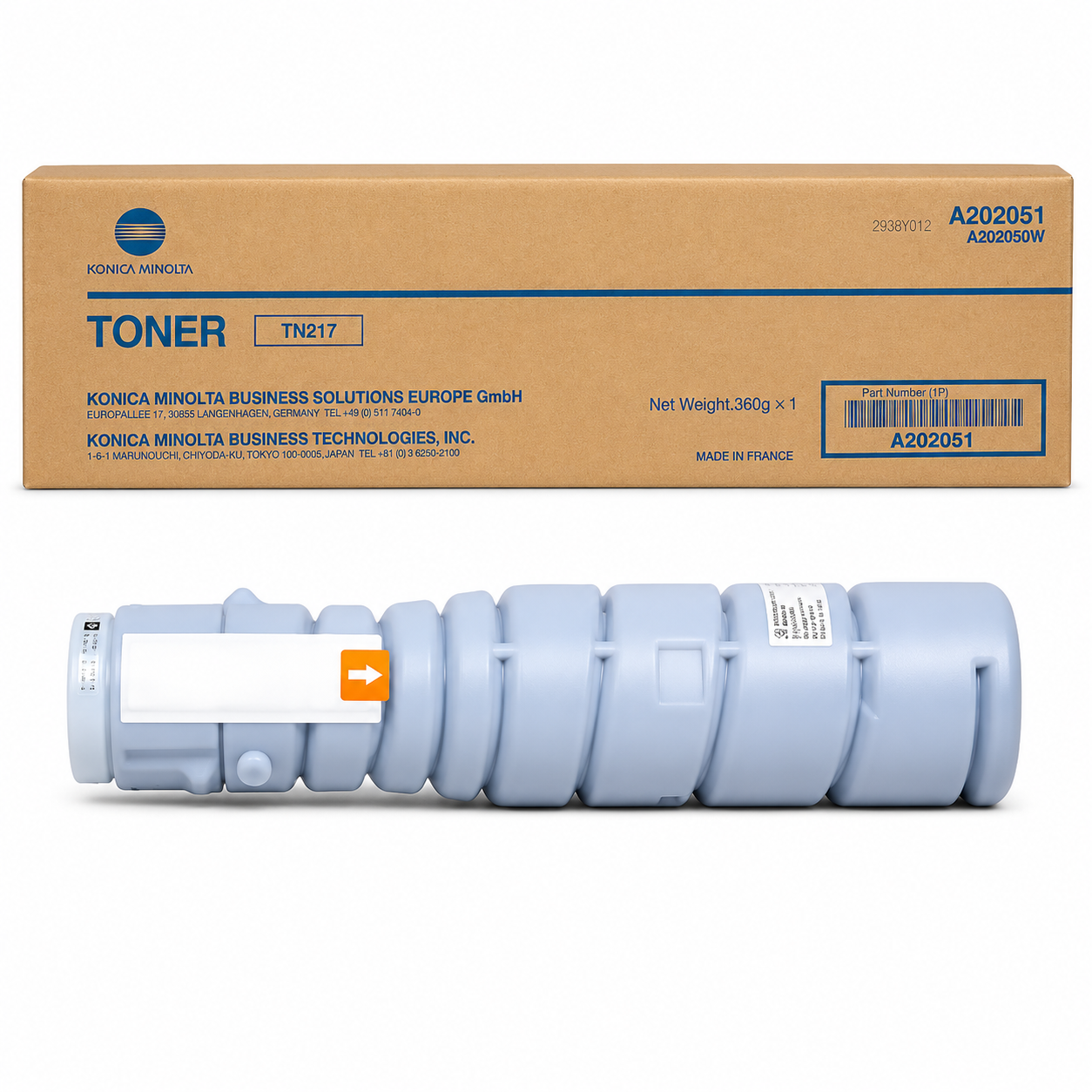 Konica Minolta TN217 Black Toner Cartridge Genuine OEM